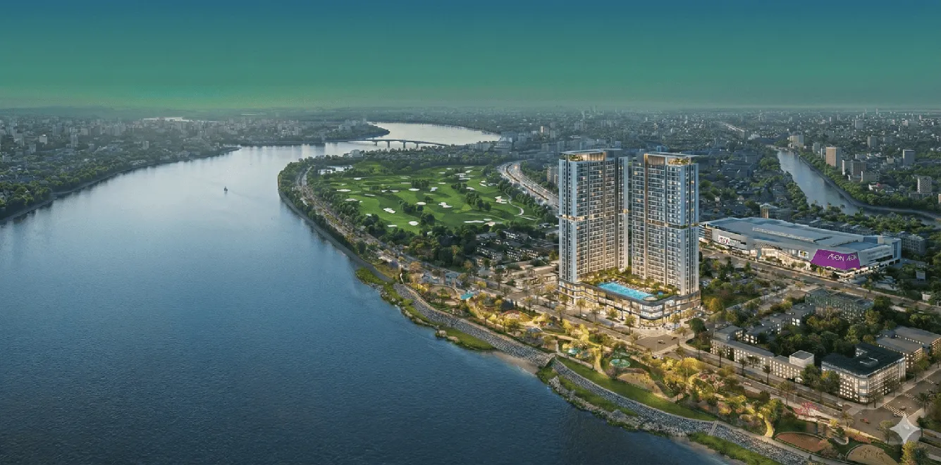 So sánh Serena Riverside Eaton Park: giá và tiến độ 2 Phối cảnh minh họa Serena Riverside ven sông Sài Gòn