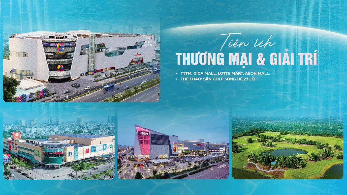 Các tiện ích thương mại giải trí quanh Serena Riverside