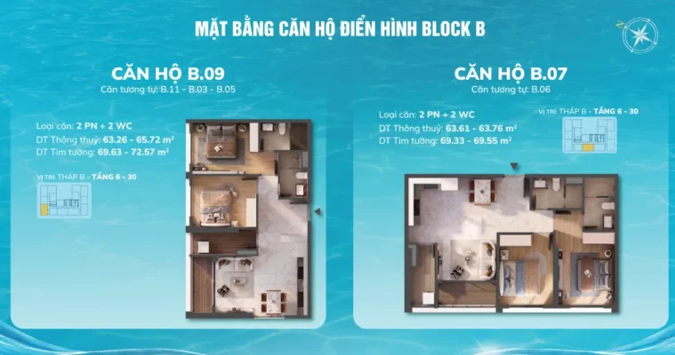 can ho 2 pn block b serena riverside dien hinh 11zon