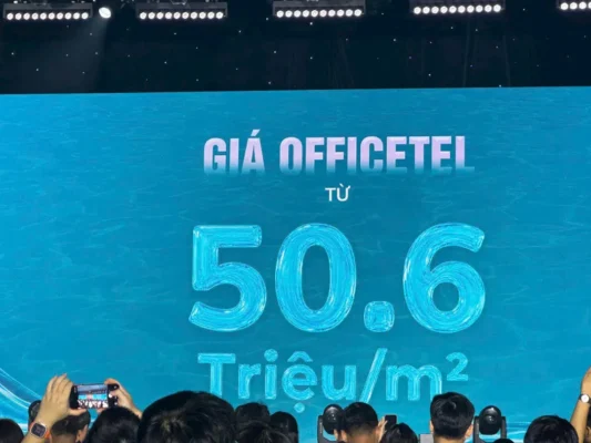 Giá Officetel Serena Riverside từ 50.6 tr/m2